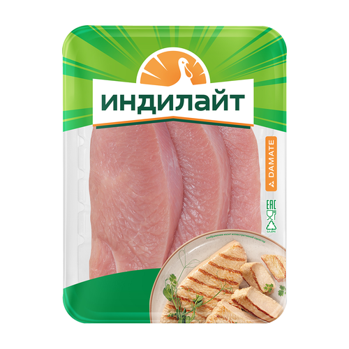 Стейк из филе грудки индейки натуральный ИНДИЛАЙТ, 525г, фото