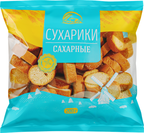 Сухарики сахарные, 200г, фотография