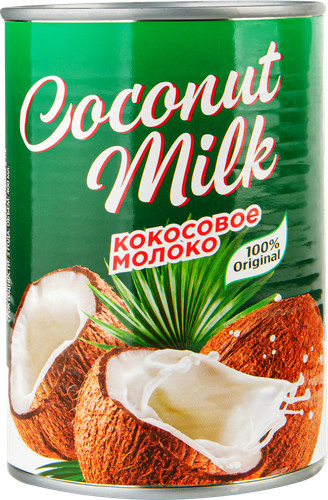 Молоко кокосовое 17–19%, 400мл, изображение