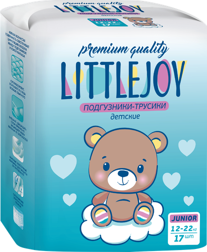 Подгузники-трусики LITTLE JOY Джуниор 12–20кг, 17шт, картинка