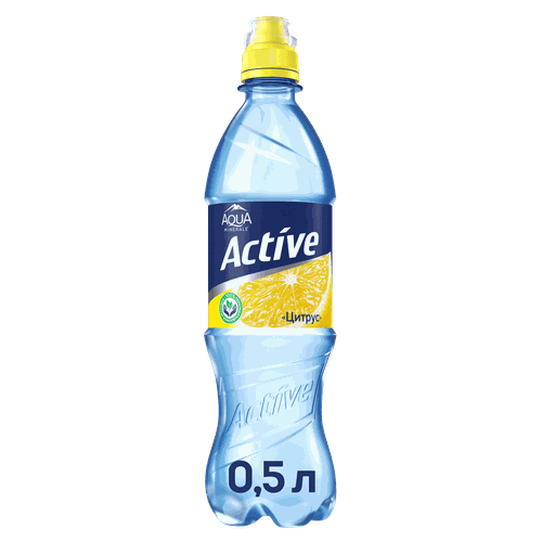 Вода питьевая AQUA MINERALE Active Цитрус негазированная, 0.5л, фотография