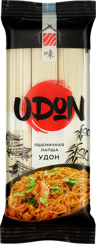 Лапша пшеничная Удон, 300г, крупный план