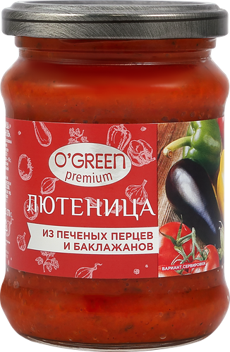 Лютеница O`GREEN Premium, 270г, вид