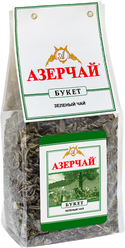 Чай зеленый АЗЕРЧАЙ Букет крупнолистовой, 200г, картинка