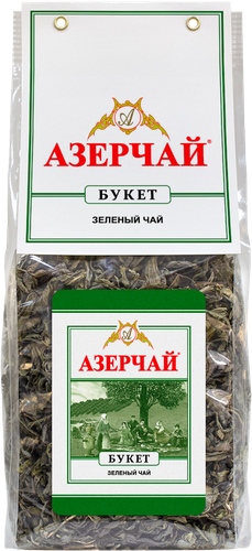 Чай зеленый АЗЕРЧАЙ Букет крупнолистовой, 200г, вид