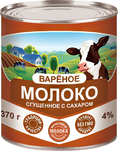 Продукт молочный составной сгущенный Варенка 4%, без змж, 370г, фотография
