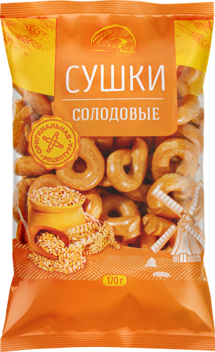 Сушки Солодовые, 170г, фотография