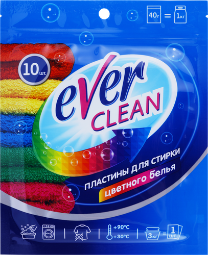 Пластины для стирки EVERCLEAN, 10шт, фотография