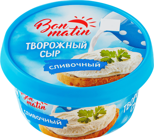 Сыр творожный БОН МАТИН Сливочный, без змж, 130г, фото
