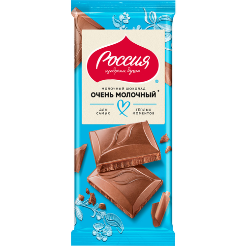 Шоколад молочный РОССИЯ ЩЕДРАЯ ДУША, 75г, изображение