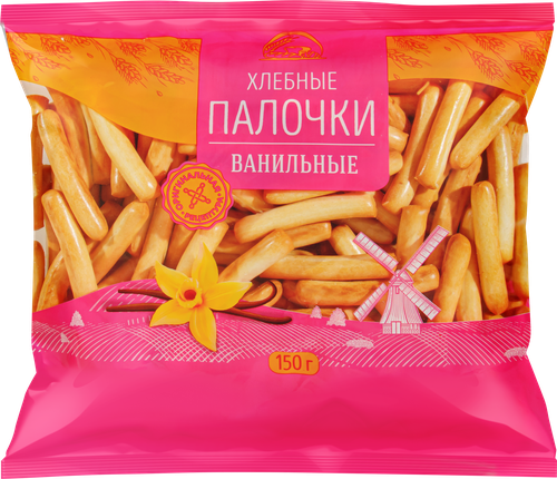 Палочки хлебные Ванильные, 150г, детальное фото