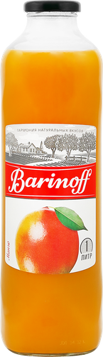 Нектар BARINOFF из манго с мякотью, 1л, вид