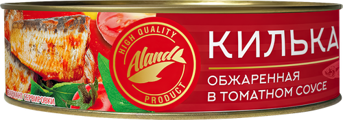 Килька АЛАНД обжаренная в томатном соусе, 240г, изображение