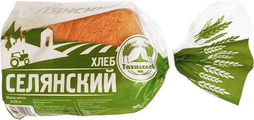Хлеб пшеничный формовой ТАГИЛХЛЕБ Селянский, 1 сорт, 500г, крупный план