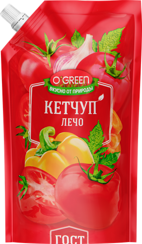 Кетчуп O`GREEN Лечо, 320г, детальное фото