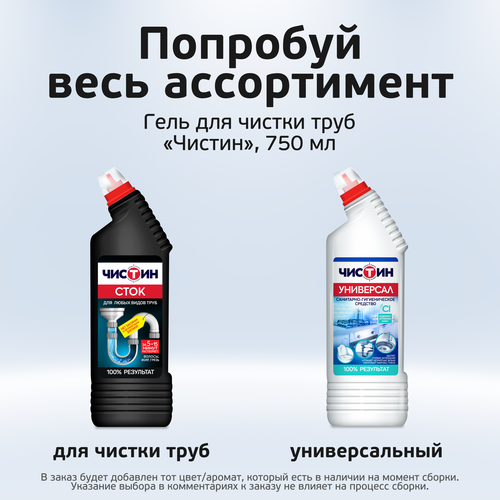Средство для очистки канализационных труб ЧИСТИН Сток, 750г, вид