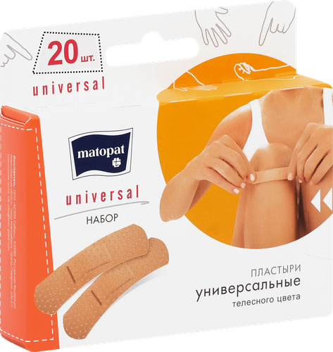 Пластыри MATOPAT Universal 19x76мм, 20шт, изображение