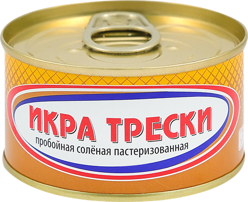 Икра трески НЕВОД пастеризованная, 120г, изображение
