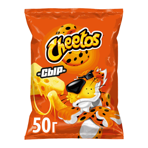 Снеки кукурузные CHEETOS Сыр, 50г, крупный план