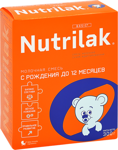 Смесь молочная NUTRILAK с 0 месяцев, 300г, детальное фото