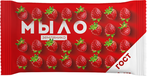 Мыло туалетное Земляника, 90г, картинка