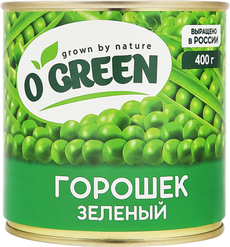 Горошек зеленый O`Green ж/б ключ 425мл. PL, картинка