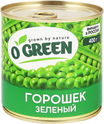 Горошек зеленый O`Green ж/б ключ 425мл. PL, изображение