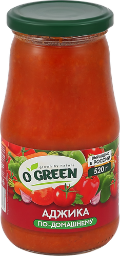 Аджика O`GREEN Домашняя острая, 520г, картинка