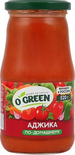 Аджика O`GREEN Домашняя острая, 520г, картинка