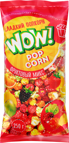 Попкорн Фруктовый микс, 250г, вид