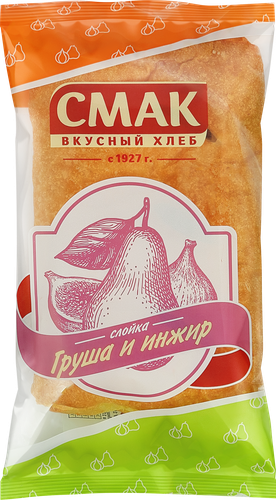 Слойка СМАК с грушей и инжиром, 90г, изображение