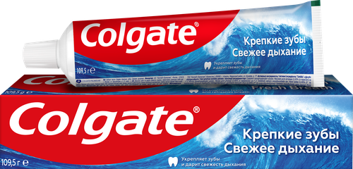 Зубная паста КОЛГЕЙТ Крепкие зубы Свежее дыхание, 75мл, картинка