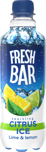 Напиток FRESH BAR Citrus ice сильногазированный, 0.48л, крупный план