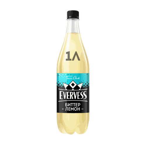 Напиток EVERVESS Тоник Bitter lemon сильногазированный, 1л, фото