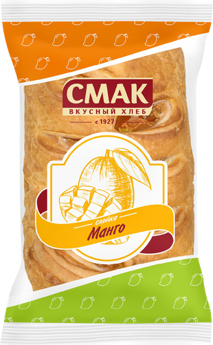 Слойка СМАК с манго, 90г, крупный план