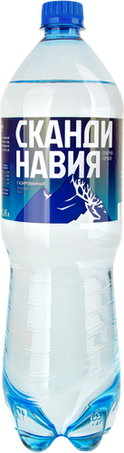 Вода питьевая СКАНДИНАВИЯ газированная, 1.45л, вид