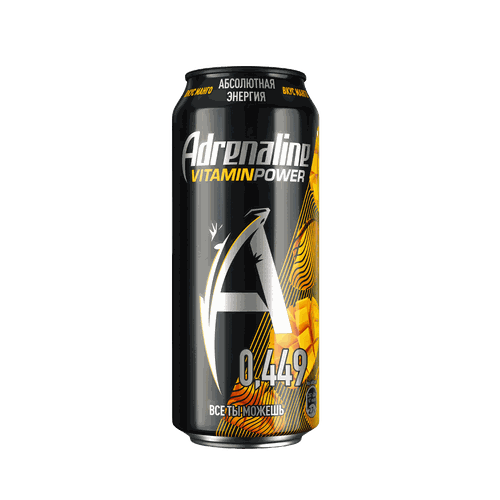 Напиток энергетический ADRENALINE Game Fuel манго газированный, 0.449л, фото