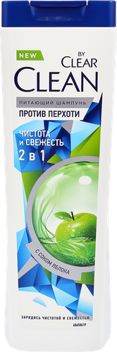Шампунь-бальзам КЛИА Чистота и свежесть, от перхоти 2в1, 365мл, картинка