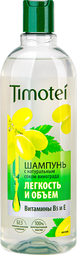 Шампунь ТИМОТЕЙ Легкость и объем, 400мл, детальное фото