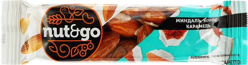 Батончик NUT&GO Миндальный с кокосом, 36г, картинка
