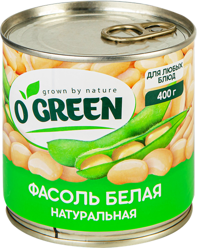 Фасоль белая O`GREEN, 400г, фото