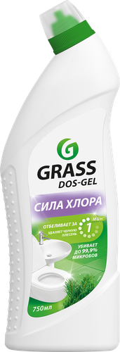 Средство моющее для туалета и ванных комнат GRASS Dos-Gel щелочное, 750мл, фото