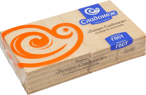Вафли Ретро-Сладонеж шоколадные, 500г, изображение