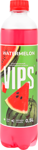 Напиток VIPS Арбуз газированный, 0.5л, изображение