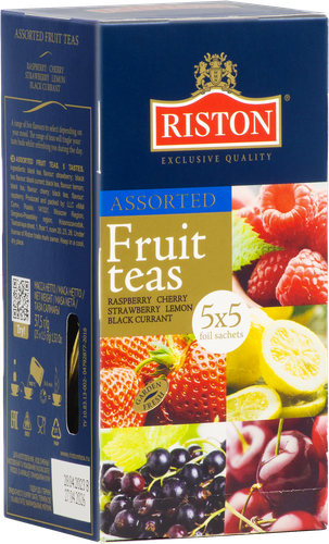Чай черный RISTON Assorted Fruit Teas Фруктовое ассорти, 25пак, картинка
