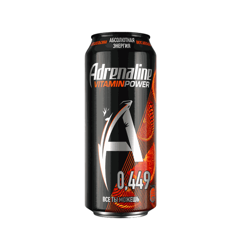 Напиток энергетический ADRENALINE Juicy Апельсиновая энергия газированный, 0.449л, картинка