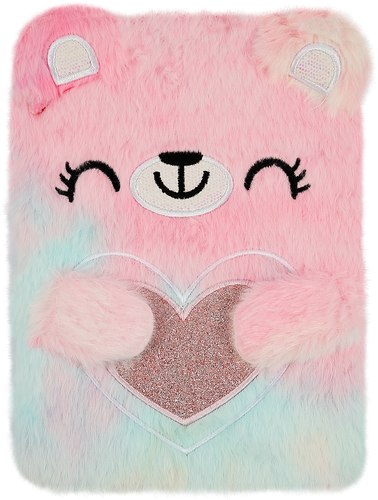Блокнот с мехом, 80 листов, Арт. DSCO23, крупный план