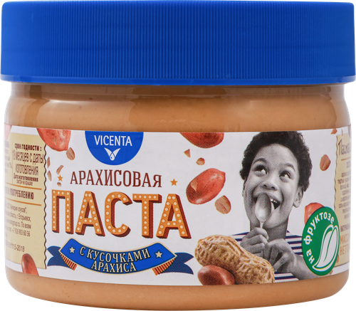 Арахисовая паста с кусочками 250г., вид