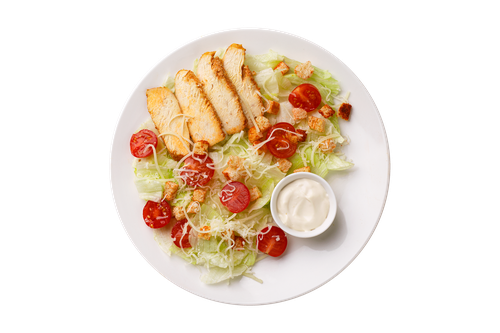 Салат Цезарь КИТЫ ЕДЫ с курицей 200г, шт., изображение