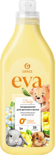 Кондиционер для белья детский EVA Baby, 1л, детальное фото